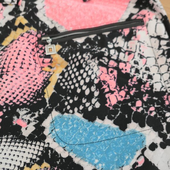 Jamie Sadock Boa Snake Skin Skit Rainbow Animal Print Performance Golf - Picture 5 of 9